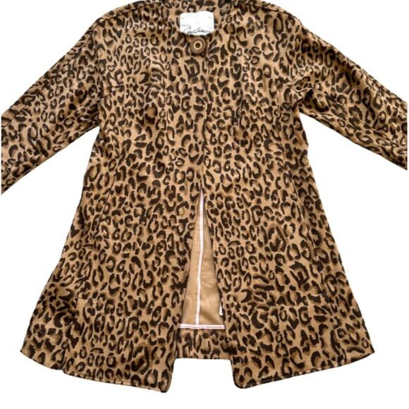 Carol Anderson by Invitation Animal Print Pockets Longer Duster Jacket Size XS - Picture 10 of 13